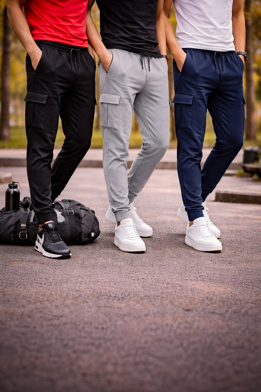 Premium Cargo Track Pants for Men (Sporty Fit)