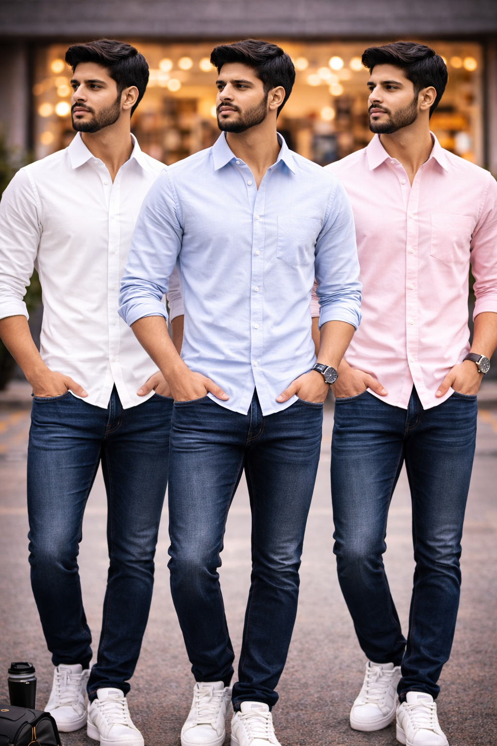 Premium Slim Fit Casual Shirt for Men (Stretch Fabric)